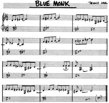  Blue Monk Un chef-d'œuvre du blues et de la dissonance harmoique qui vous transportera dans un univers mystique